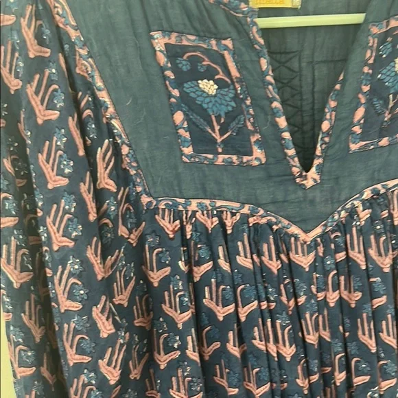 Matta Bohemian Blue and Pink Dress - Picture 3 of 3